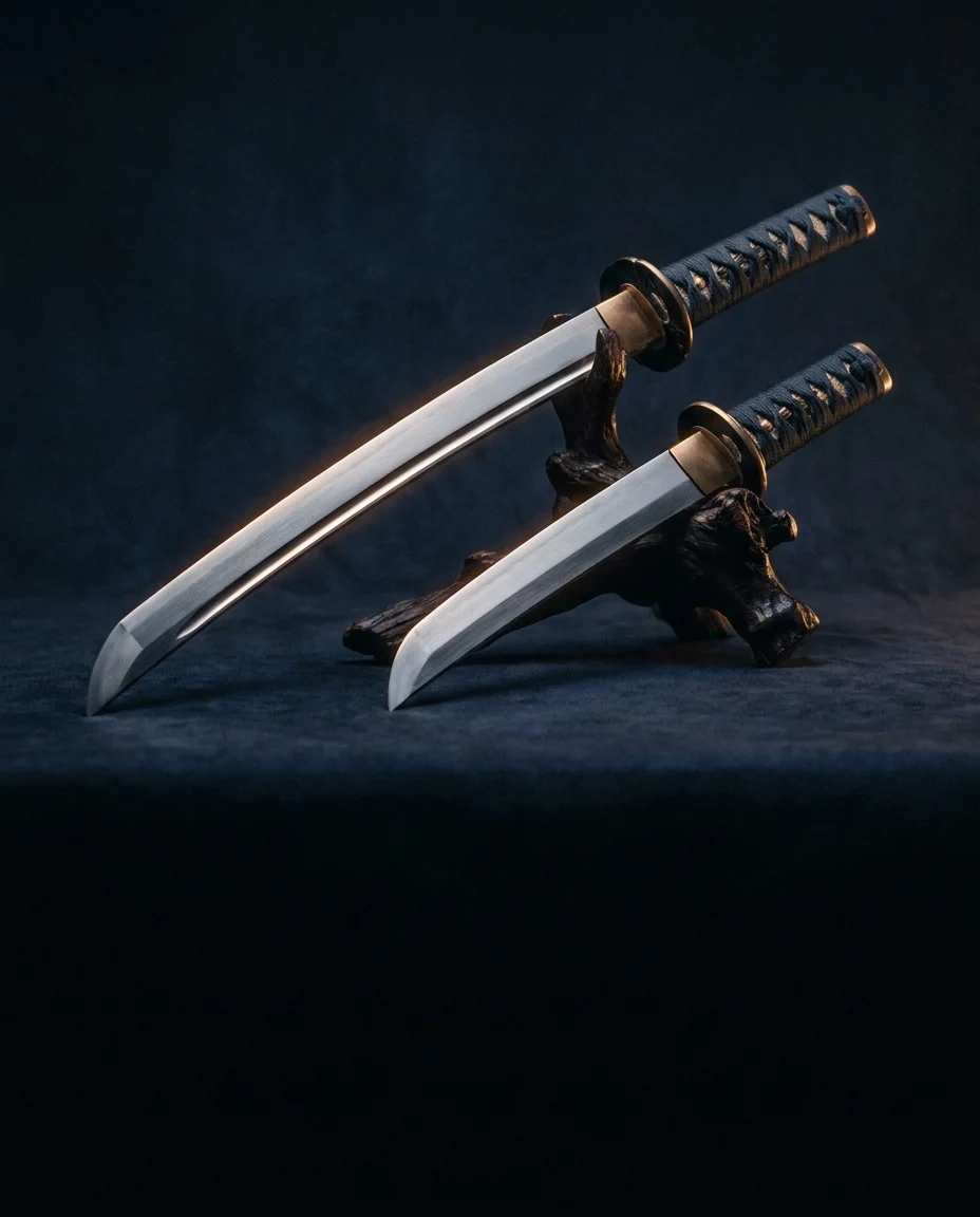 Wakizashi and tanto blades